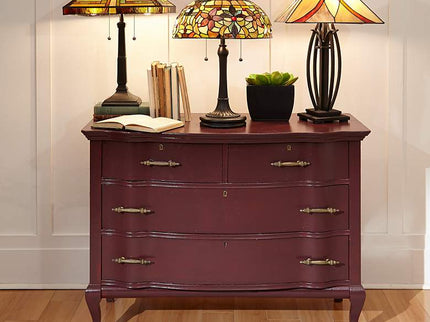 Quoizel Kami Floral 23" Vintage Bronze Tiffany-Style Glass Table Lamp