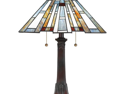 Quoizel Maybeck 24 3/4" Valiant Bronze Tiffany-Style Table Lamp