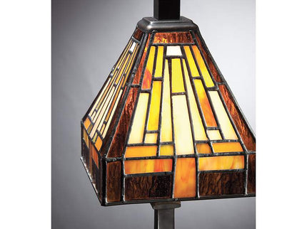 Quoizel Stephen 12" High Vintage Bronze Tiffany Style Accent Lamp