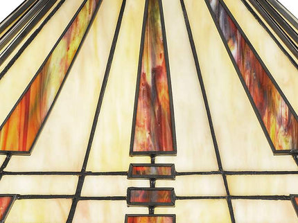 Quoizel Stevie 24 1/4" Bronze and Art Glass Tiffany-Style Table Lamp