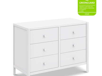 M25126W,DaVinci,Birdie 6-Drawer Dresser in White