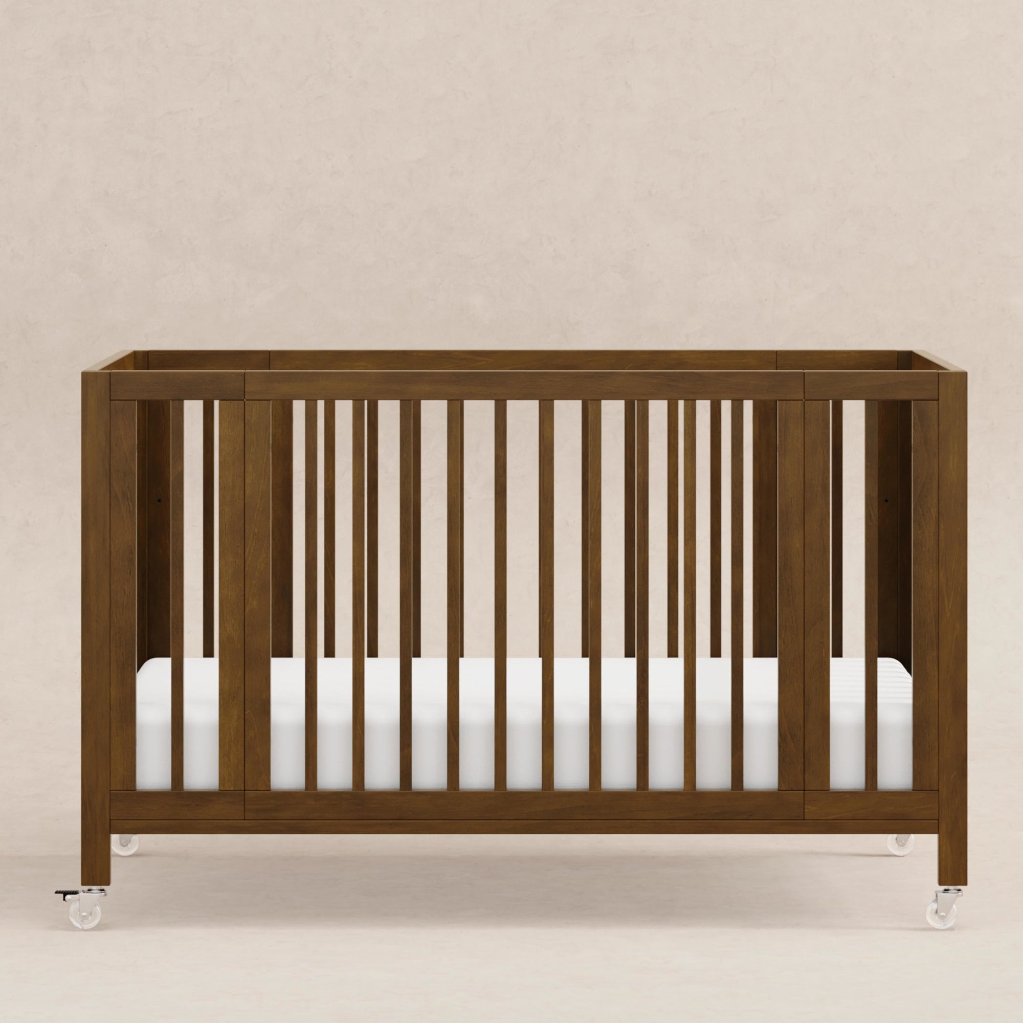 M30880NL,Babyletto,Rolli 9-in-1 Convertible All-Stages« Crib w/ Bassinet & Toddler Bed Kits in Natural Walnut