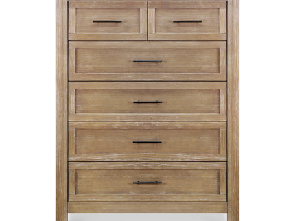 B14525DF,Monogram by Namesake,Emory Farmhouse 6-Drawer Chest in Driftwood