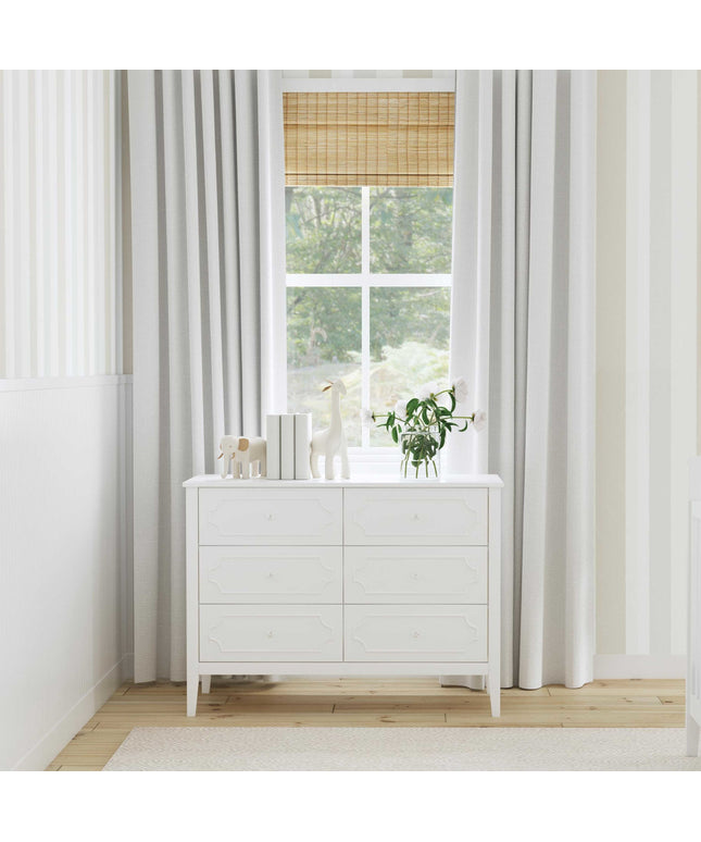 M11426W,DaVinci,Chloe Regency 6-Drawer Dresser in White