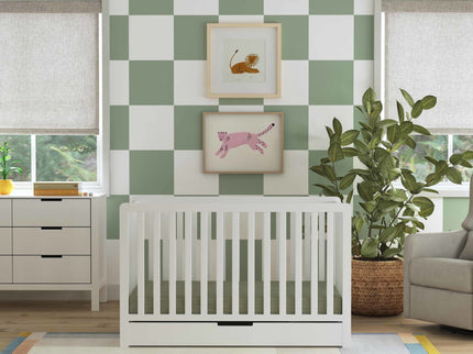 F11951W,Carter's,Colby 4-in-1 Convertible Crib w/ Trundle Drawer in White