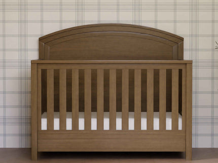B26401LDF,Monogram by Namesake,Hemsted 4-in-1 Convertible Crib in Walnut Driftwood