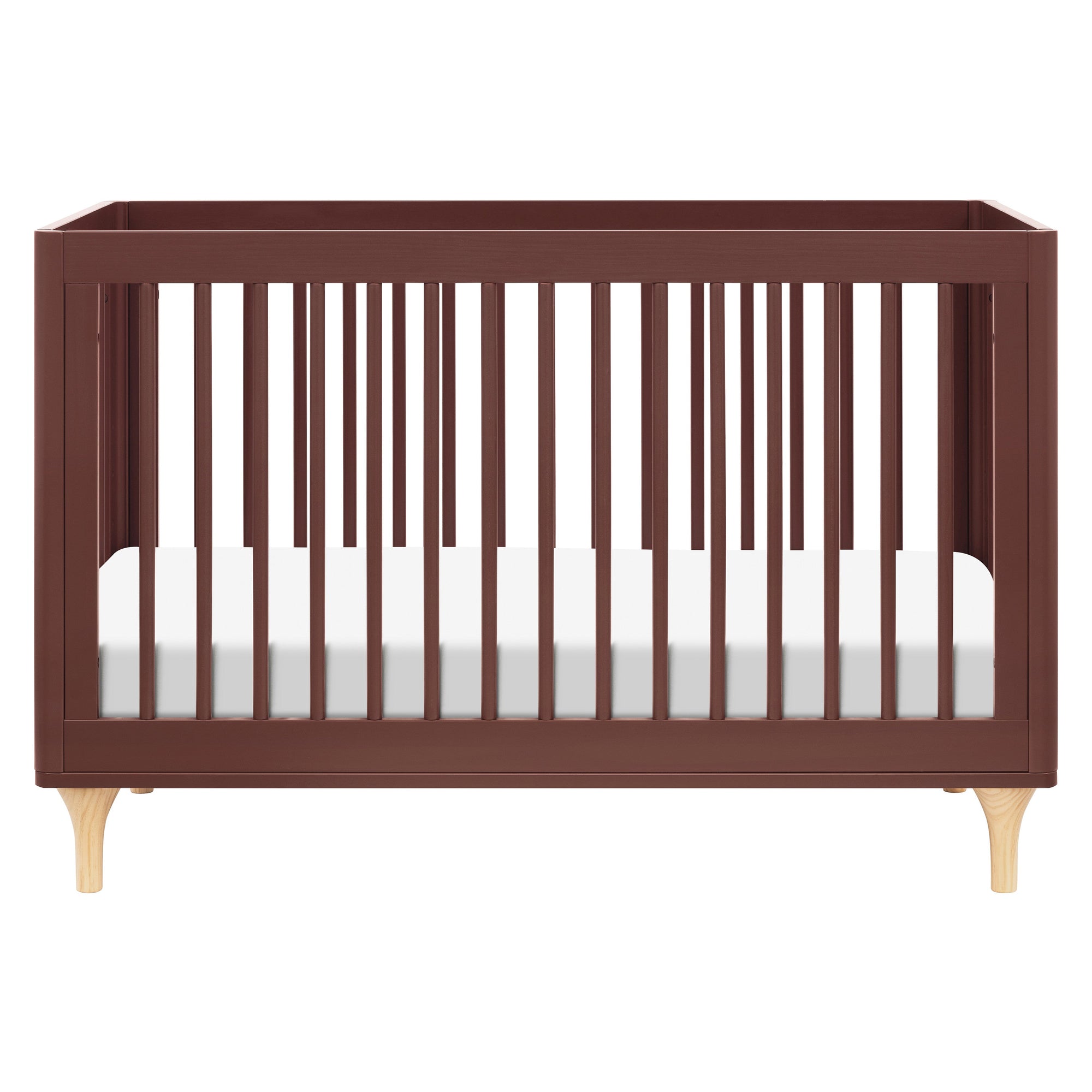 M9001CRN,Babyletto,Lolly 3-in-1 Convertible Crib w/Toddler Bed Conversion in Crimson/Natural