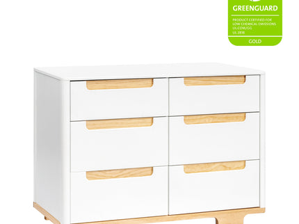 M23426WN,Babyletto,Yuzu 6-Drawer Dresser in White/Natural