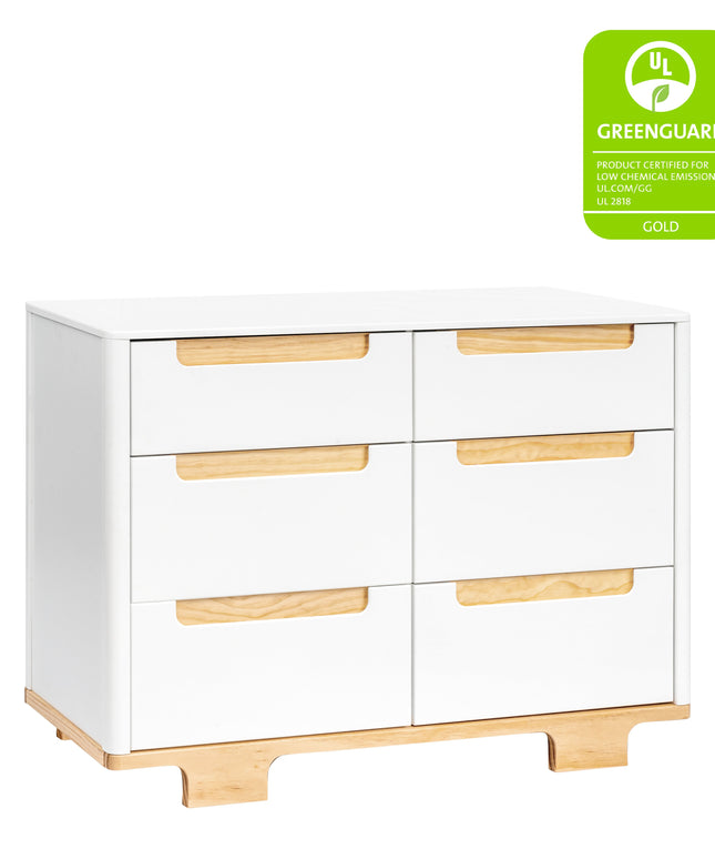 M23426WN,Babyletto,Yuzu 6-Drawer Dresser in White/Natural