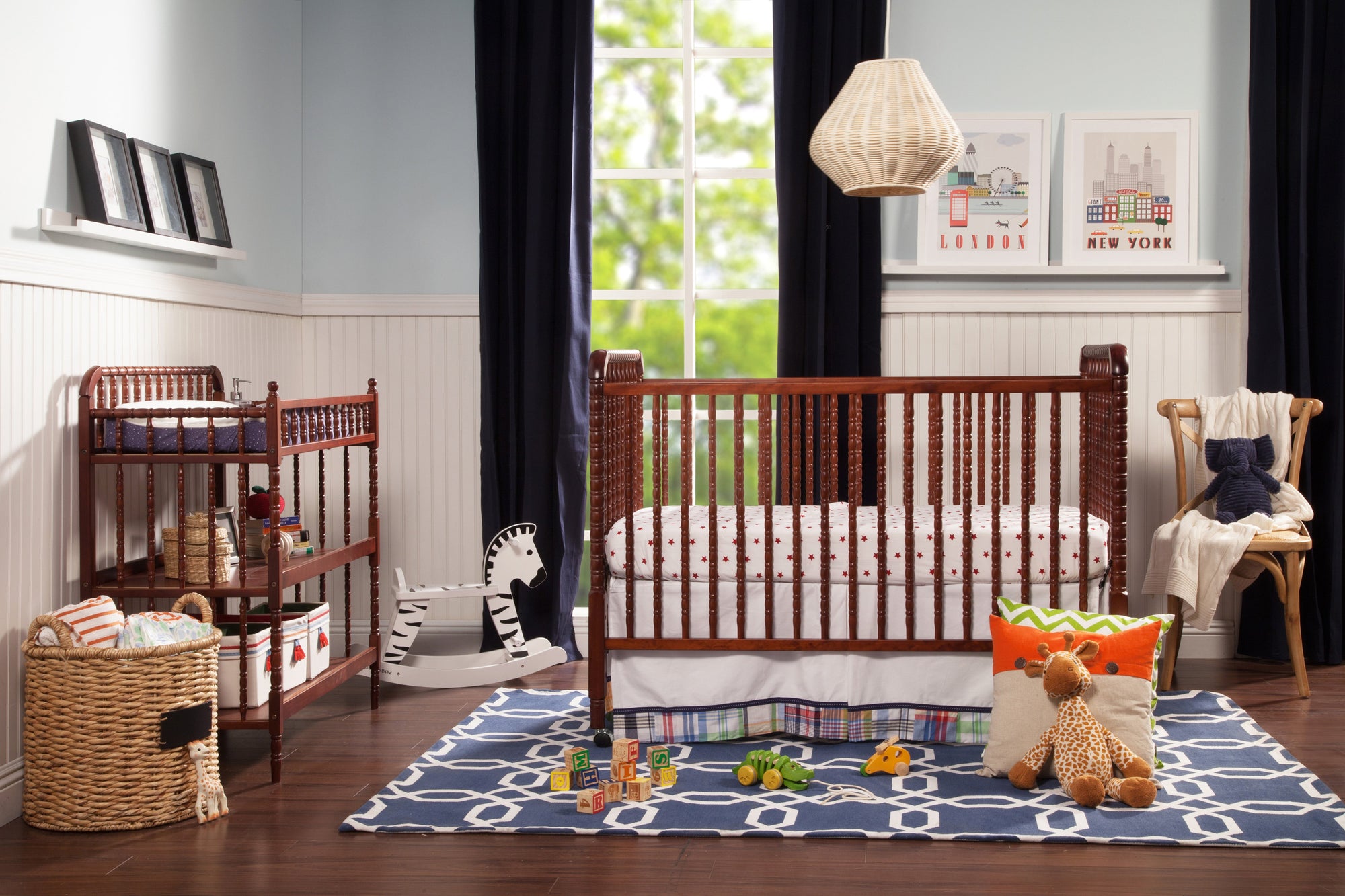 M0302CP,DaVinci,Jenny Lind Changing Table in Rich Cherry Finish
