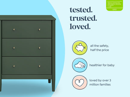 M27326FRGR,DaVinci,Frem 6-Drawer Dresser in Forest Green