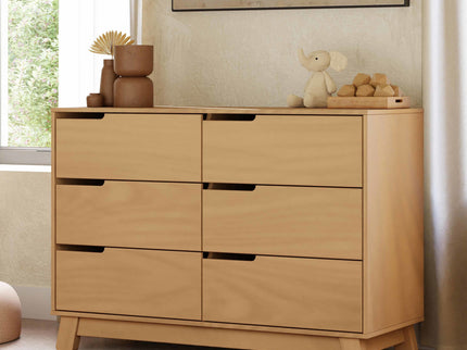 M4216HY,Babyletto,Hudson 6-Drawer Double Dresser  Assembled in Honey