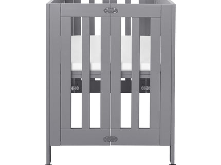 M6698G,Babyletto,Origami Mini Crib in Grey Finish