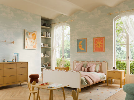 M32110LTW,Babyletto Kids,Hoppy Play Table & Chair Set in Light Wood