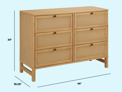M24926HY,DaVinci,Margot 6-Drawer Dresser in Honey
