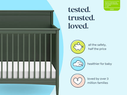 M27301FRGR,DaVinci,Frem 4-in-1 Convertible Crib in Forest Green