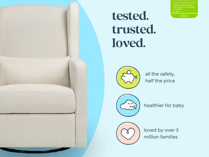 F19587WB,Carter's,Arlo Recliner and Swivel Glider in Ivory Boucle