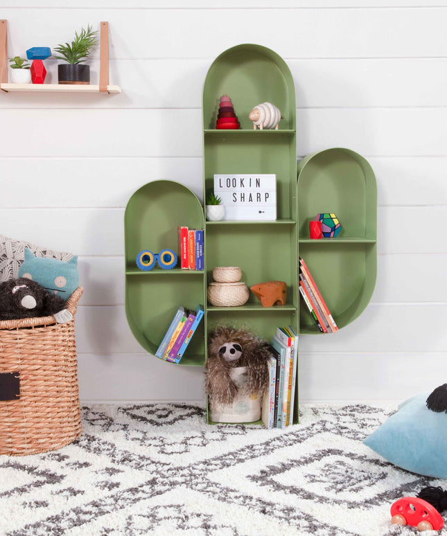M20011SGR,Babyletto Kids,Cactus Bookcase in Sage Green