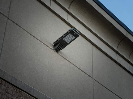 Refuge 12"W Dark Gray Motion Sensor Solar LED Security Light