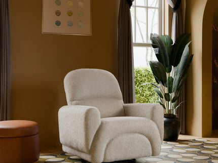 M30087AT,Babyletto,Rainbow Recliner and Swivel Glider in Almond Teddy Loop