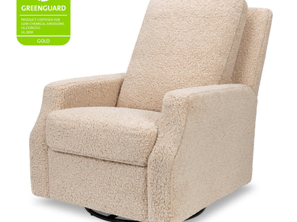 M22287CSG,Namesake,Crewe Recliner and Swivel Glider in Chai Shearling