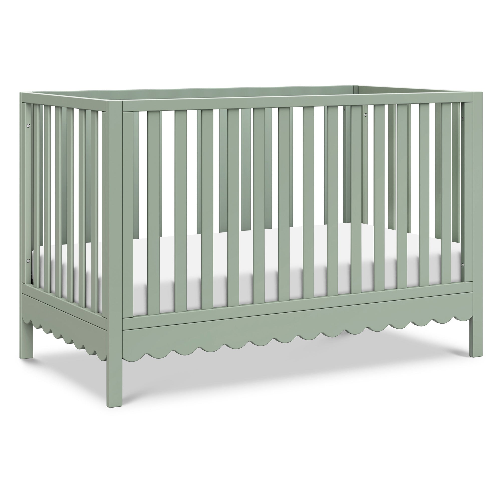 M27801LS,DaVinci,Sammy Scallop 4-in-1 Convertible Crib in Light Sage