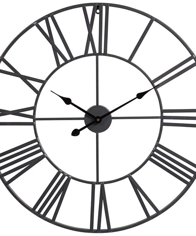 River Parks 30" Wide Zia Open Metal Round Wall Clock