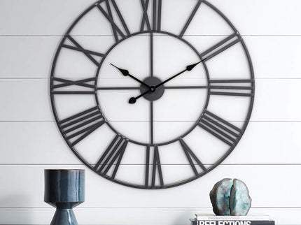 River Parks 30" Wide Zia Open Metal Round Wall Clock