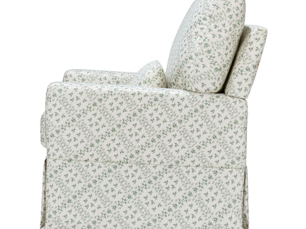 M21787GLT,Namesake,Sarah Flint x Namesake Crawford Swivel Glider in Green Lattice Performance Eco-Weave