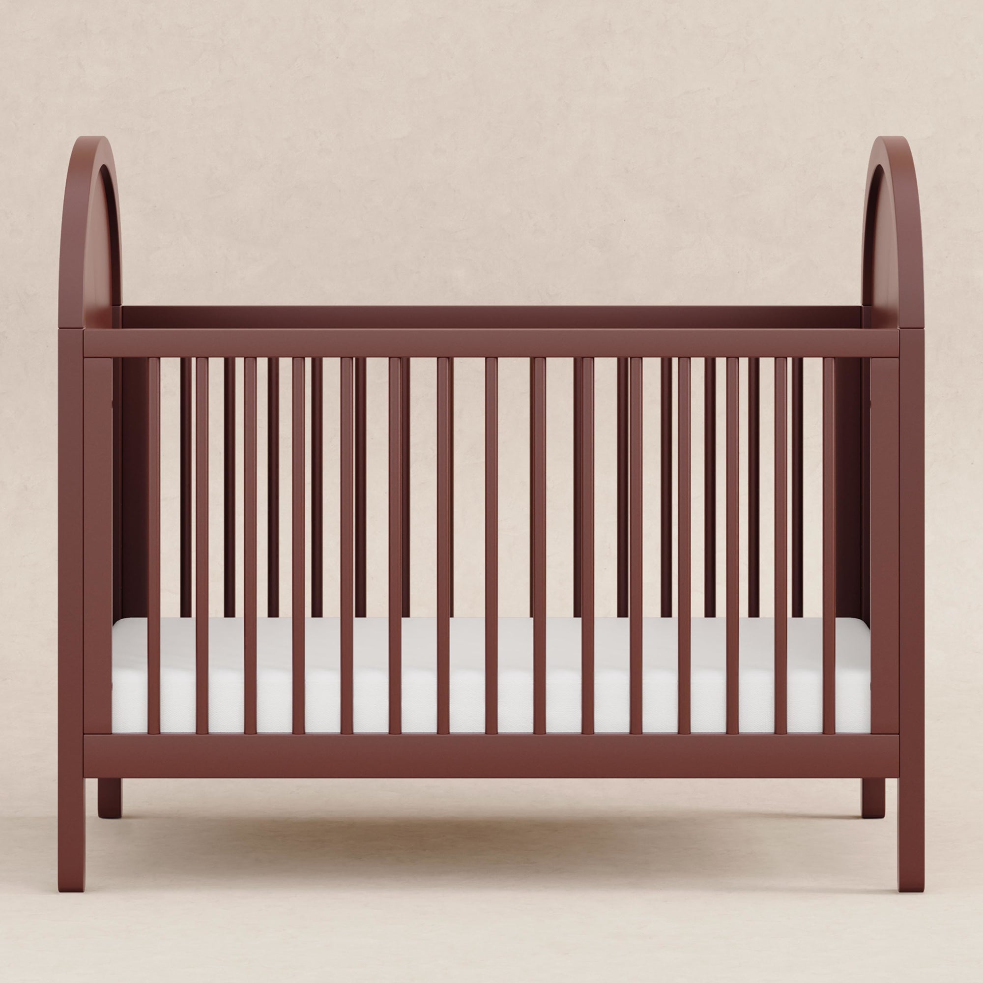 M25601CRNC,Babyletto,Bondi Cane 3-in-1 Convertible Crib w/ Toddler Bed Kit in Crimson with Natural Cane