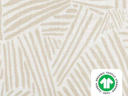 T29233,Babyletto,Oat Stripe Muslin All-Stages Midi Crib Sheet in GOTS Certified Organic Cotton