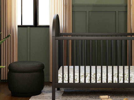 M22985BKB,Babyletto,Enoki Storage Ottoman in Black Boucle