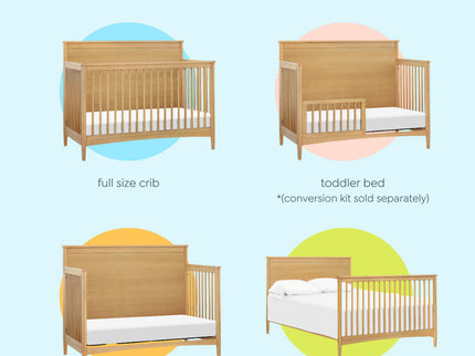 M27301HY,DaVinci,Frem 4-in-1 Convertible Crib in Honey