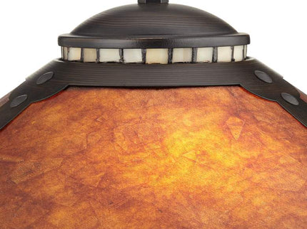 Robert Louis Tiffany 18 1/2" High Mission-Style Mica Shade Accent Lamp