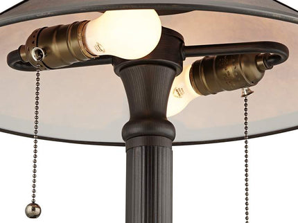 Robert Louis Tiffany 18 1/2" High Mission-Style Mica Shade Accent Lamp