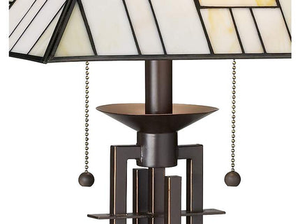 Robert Louis Tiffany 26 1/4" Wrought Iron and Glass Table Lamp