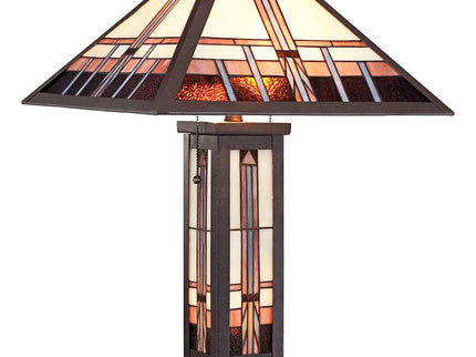 Robert Louis Tiffany Alfred 26" Mission Night Light Table Lamp