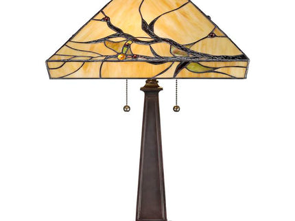 Robert Louis Tiffany Budding Branch 24" Tiffany-Style Glass Table Lamp