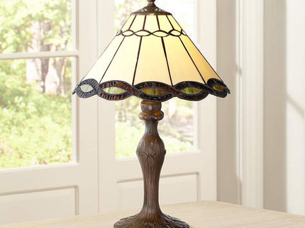 Robert Louis Tiffany Camile 18 1/2" High Tiffany-Stye Accent Lamp