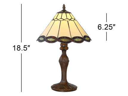 Robert Louis Tiffany Camile 18 1/2" High Tiffany-Stye Accent Lamp