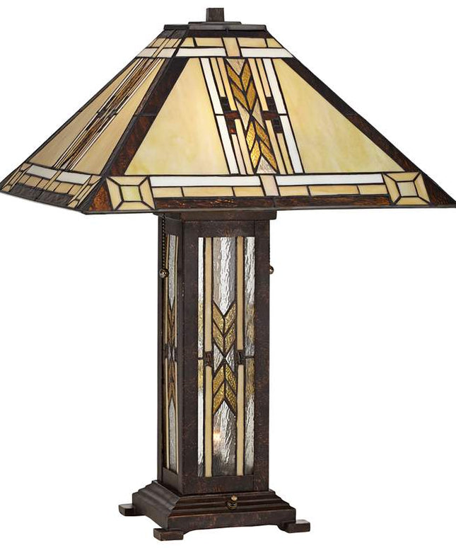 Robert Louis Tiffany Drake 25 1/2" Mission Night Light Table Lamp