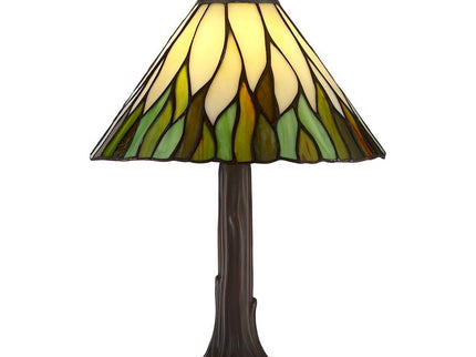 Robert Louis Tiffany Foglia 14 1/2" High Glass Shade Accent Table Lamp