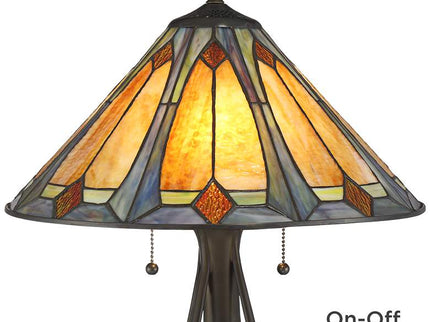 Robert Louis Tiffany Gerald 23" Arts and Crafts Glass Table Lamp