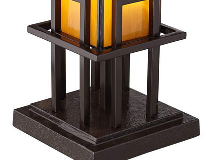 Robert Louis Tiffany Prairie Style 20" High Pillar Accent Table Lamp