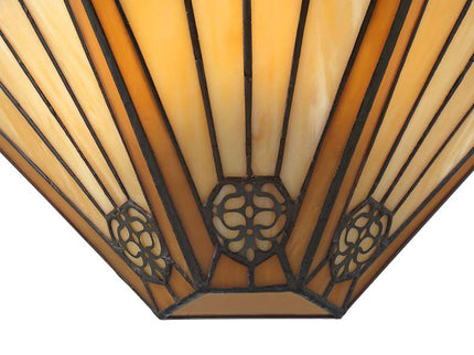 Robert Louis Tiffany Stratford 7 1/2"H Art Glass Wall Sconce Set of 2