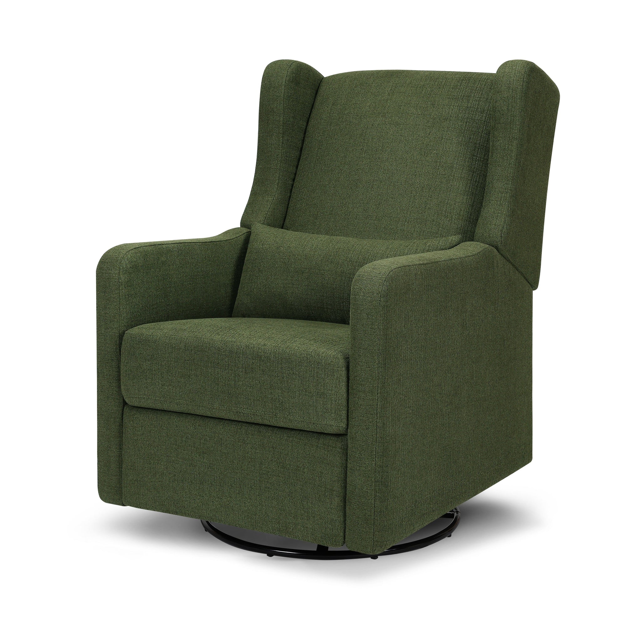 F19587PFGL,Carter's,Arlo Recliner and Swivel Glider in Performance Forest Green Linen