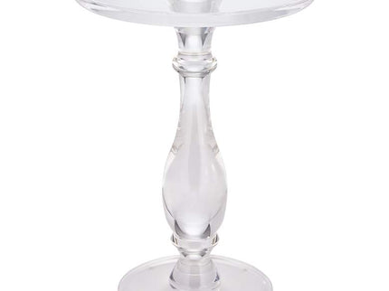 Rosaline 13 1/4" Wide Clear Acrylic Pedestal Side Table