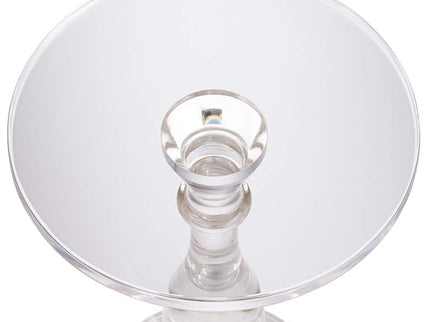 Rosaline 13 1/4" Wide Clear Acrylic Pedestal Side Table