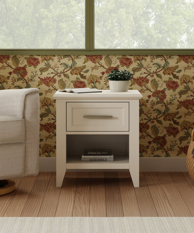 B14460RW,Monogram by Namesake,Beckett Nightstand in Warm White