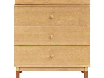 M12923HYVTL,Babyletto,Gelato 3-Drawer Changer Dresser  leather feet w/Removable Changing Tray in Honey